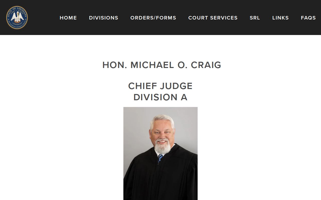 Webster Parish civil docket Division A court information
