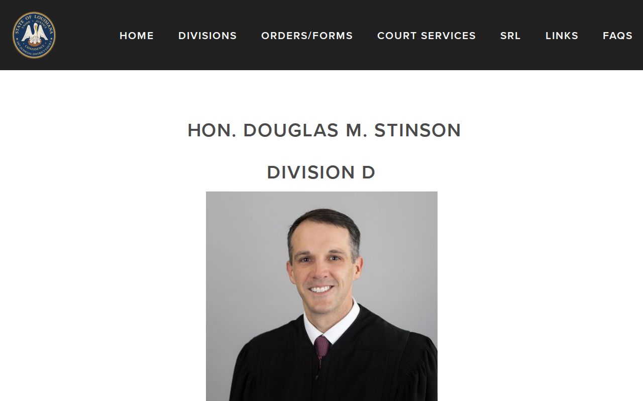 Webster Parish court dates and Division D judge information