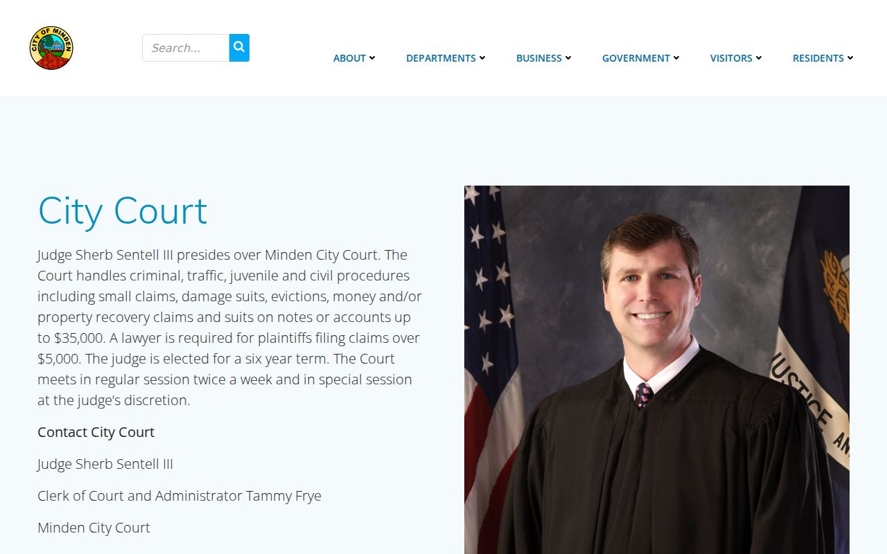 Minden court docket access through Minden City Court
