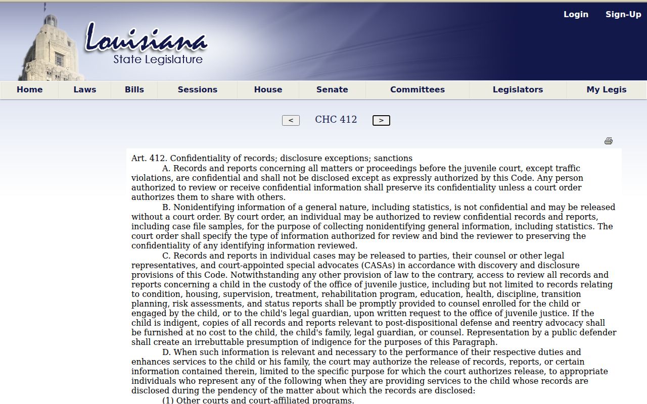 Springhill court docket juvenile record privacy limits